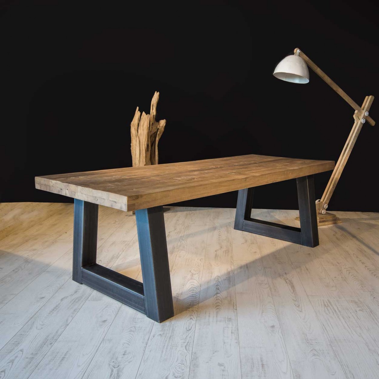деревянный стол в стиле лофт своими руками